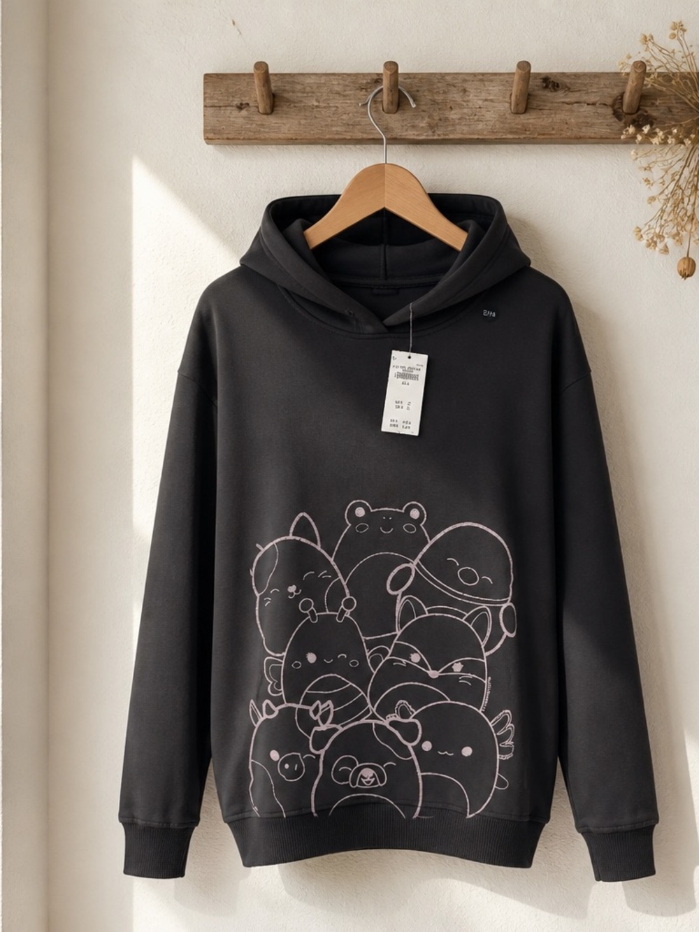Abercrombie Kids Junior 13/14 Oversized Squishmallows Graphic Popover Hoodie NWT